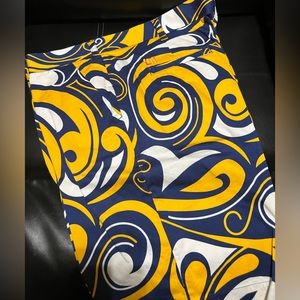 Loudmouth Blue/Yellow Splash Shorts 40